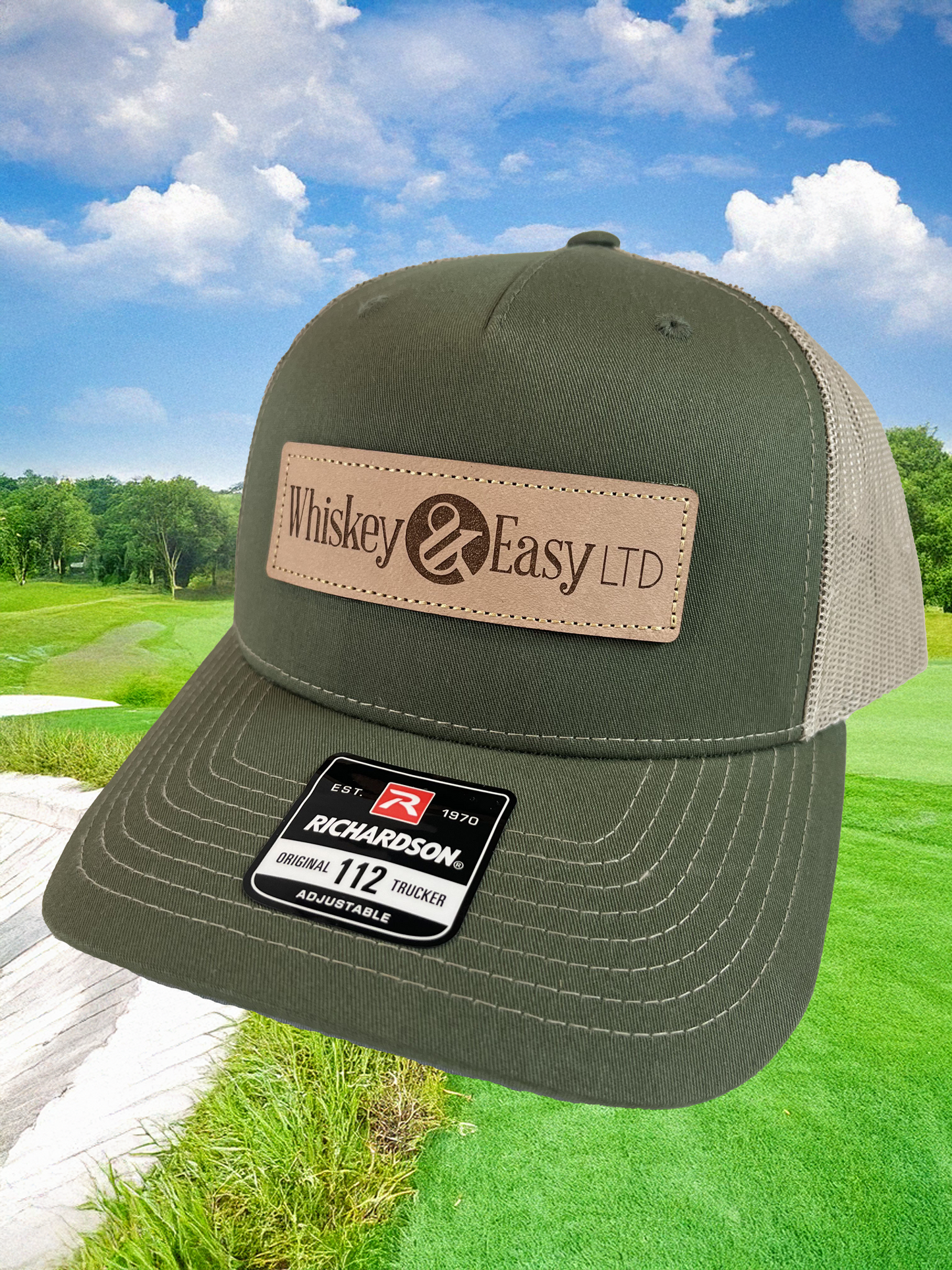 Whiskey & Easy LTD Snap Back Hat - Olive & Khaki