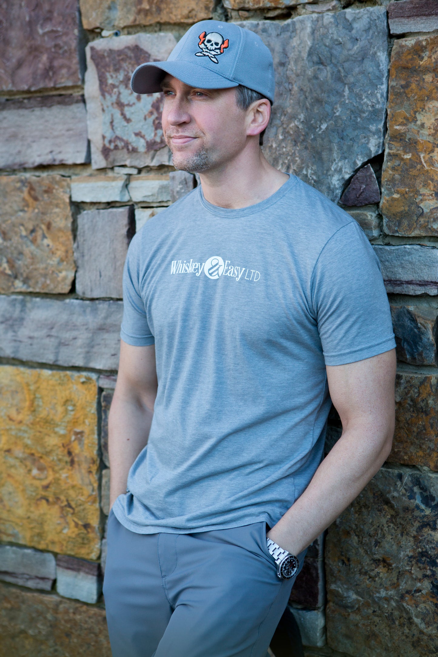 The Flex Fit Hat - Jolly Roger, Light Grey