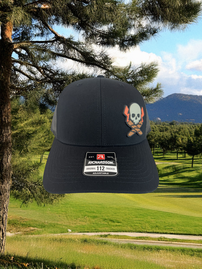 Snap Back Hat - Jolly Roger, Blackout Edition