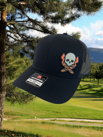 Snap Back Hat - Jolly Roger, Blackout Edition