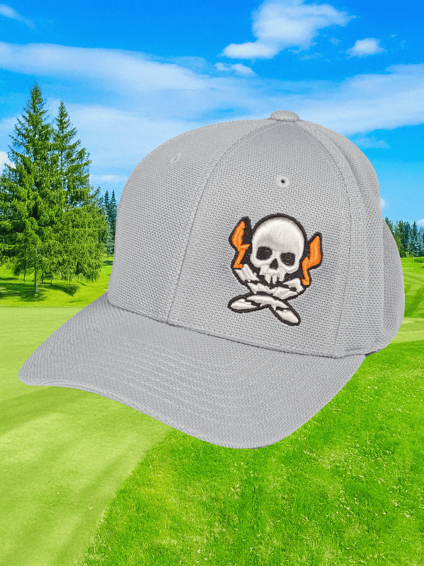 The Flex Fit Hat - Jolly Roger, Light Grey