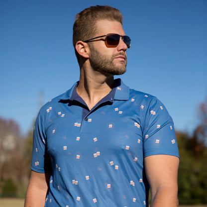 Performance Polo - Glasses, Blue