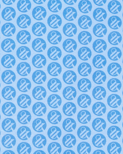 Cigar Pocket Performance Polo - Whiskey & Easy Logo, Light Blue