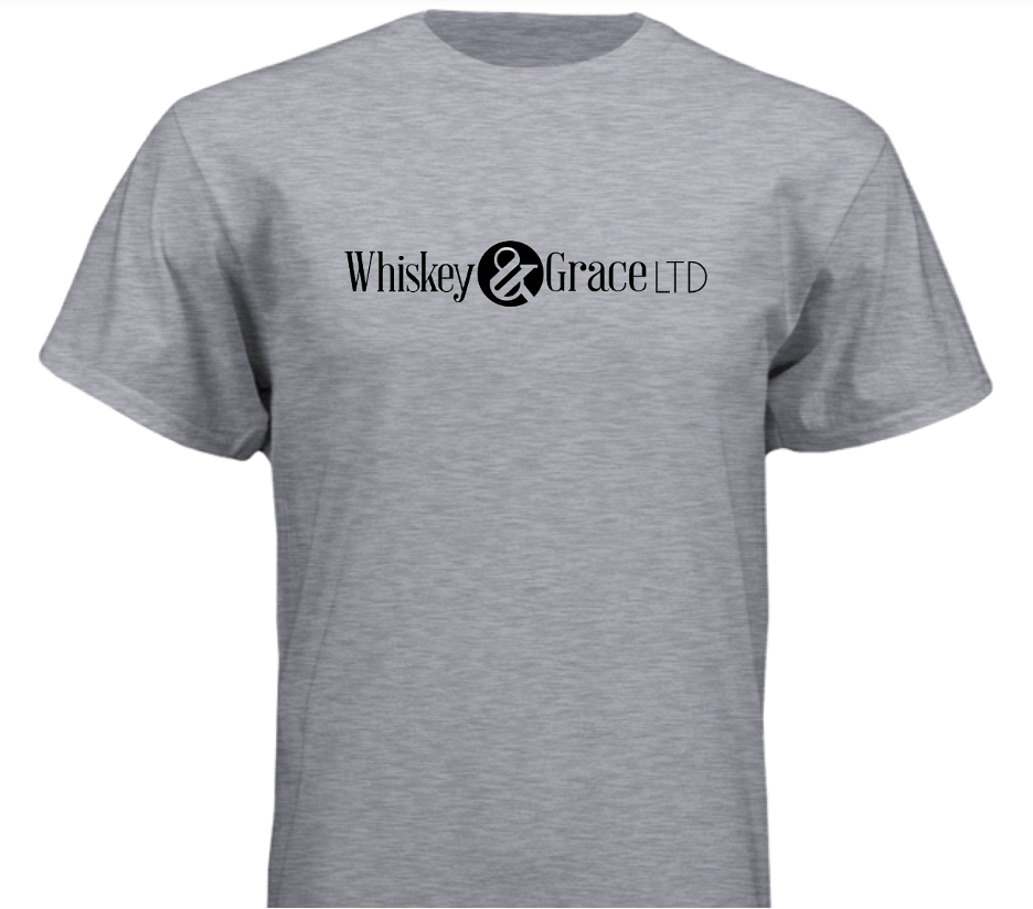 Whiskey & Grace LTD Performance Tee – Light Heather Grey